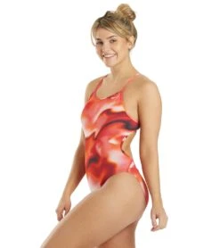 Nike Women's Amp Axis Modern Cut-Out One Piece Swimsuit -Swimming And Diving 5665973207208 universityred 5a