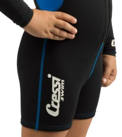 CRESSI Kids' 1.5 Mm Long Sleeve Springsuit (Little Kid, Big Kid) -Swimming And Diving 5666874359976 blackblue 5a