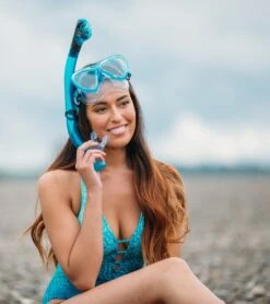 CRESSI Ikarius Mask And Orion Snorkel Set -Swimming And Diving 5666875408552 cobalt 4a