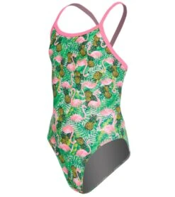 Swimming And Diving 100 Flamingo Frenzy Thin Strap One Piece Swimsuit Youth (22-28)