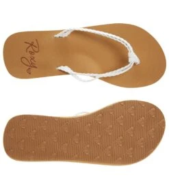 Roxy Girls' Costas Flip Flop (Little Kid, Big Kid) 7 Roxy Girls' Costas Flip Flop (Little Kid, Big Kid) -Swimming And Diving 5667054846120 white 4a