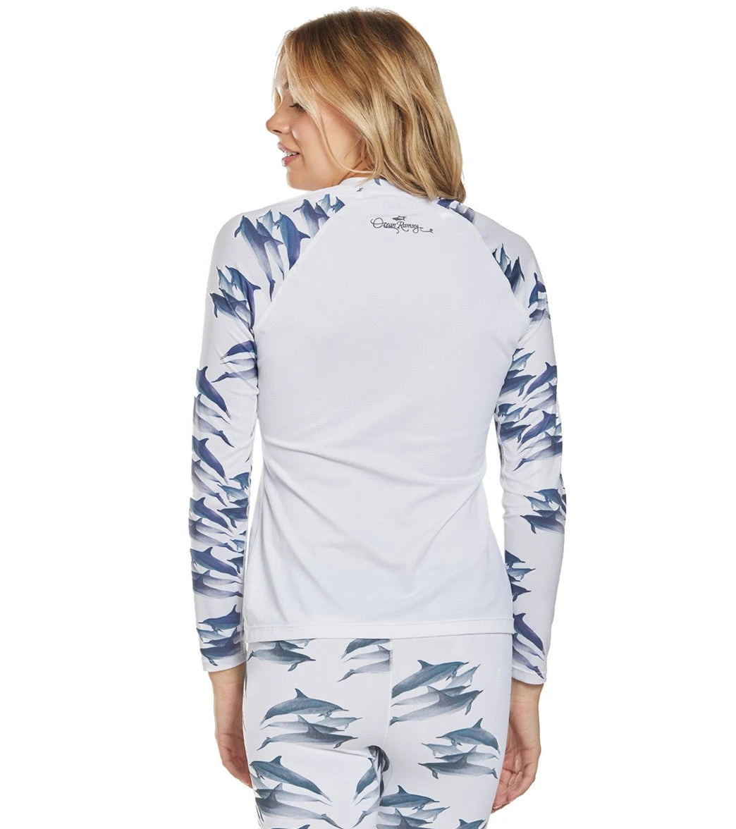 Xcel Women's Ocean Ramsey VentX Long Sleeve Rash Guard Top 3 Xcel Women's Ocean Ramsey VentX Long Sleeve Rash Guard Top - Image 3