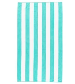 Dohler Marine Stripes Loop Terry Pool Towel 40" X 72" -Swimming And Diving 5668102013096 marinestripesteal 4a