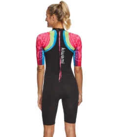 Women's Aqua Rush SS Swimskin -Swimming And Diving 5668432183464 rainbow 3a