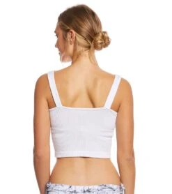 FREE PEOPLE Solid Rib Brami Yoga Crop Top -Swimming And Diving 5668884611240 white 3a