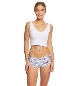 FREE PEOPLE Solid Rib Brami Yoga Crop Top -Swimming And Diving 5668884611240 white 4a