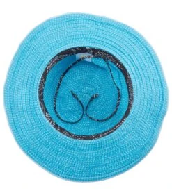 Girl's Petite Scrunchie Hat (5-12 Years) 5 Girl's Petite Scrunchie Hat (5-12 Years) -Swimming And Diving 5668924063912 turquoisewhite 3a