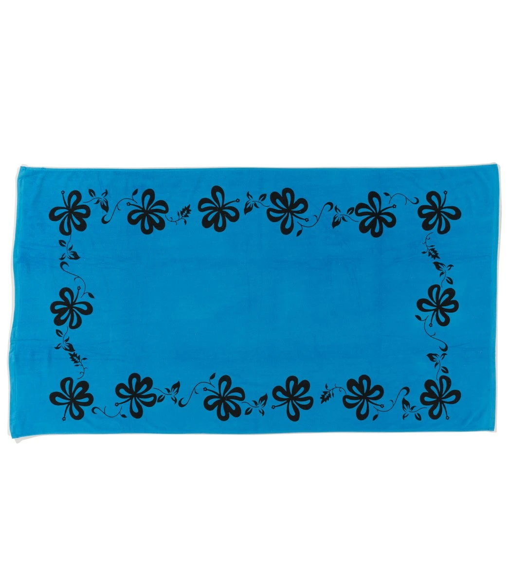 Sola 40" X 70" Premium Hibiscus Towel 1 Sola 40" X 70" Premium Hibiscus Towel