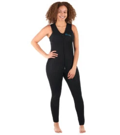 Level Six Women's Farmer Jane Front Zip Long Jane Neoprene Wetsuit 7 Level Six Women's Farmer Jane Front Zip Long Jane Neoprene Wetsuit -Swimming And Diving 5669079318696 black 4a