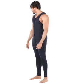 Level Six Men's Farmer John Front Zip Long John Neoprene Wetsuit -Swimming And Diving 5669079744680 black 4a
