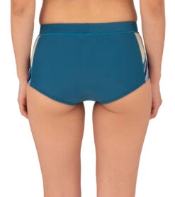 Level Six Women's 1.2mm Jade Boyshort Bottom -Swimming And Diving 5669512118440 darktealsunnylime 3a