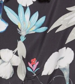 Seafolly Women's Flower Festival Wind Breaker Zip Hoodie Jacket -Swimming And Diving 5669648466088 black 5a