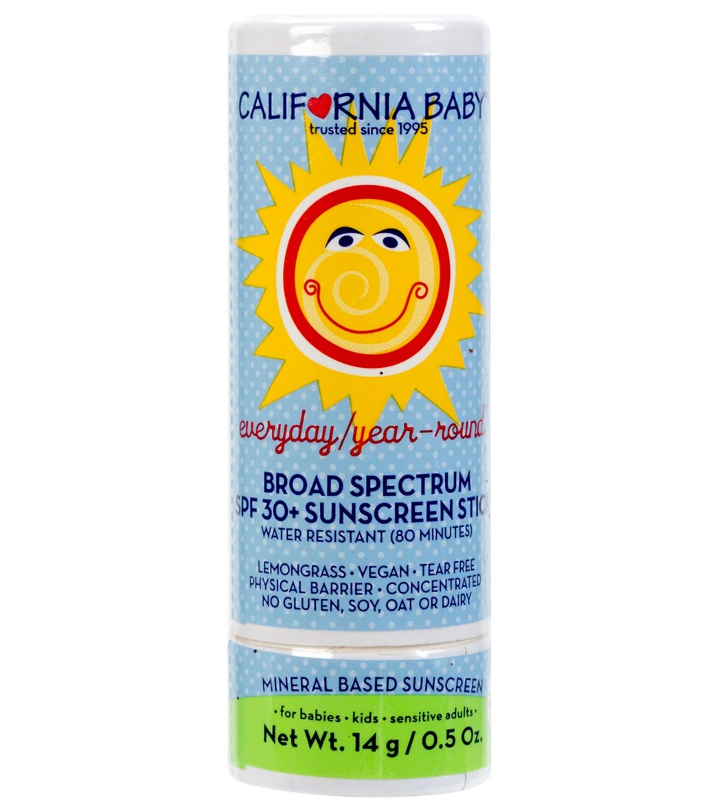California Baby SPF 30+ Sunscreen Stick: Everyday/Year-Round 1 California Baby SPF 30+ Sunscreen Stick: Everyday/Year-Round