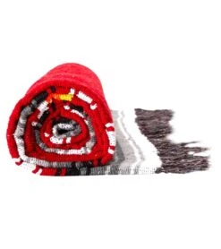 Diamond Design Mexican Yoga Blanket -Swimming And Diving 5671455326376 red 3a