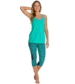 LOLE Women's Run Capris 7 LOLE Women's Run Capris -Swimming And Diving 5671643971752 amalfibluesugarcube 4a