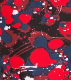 Paint Splatter Thin Strap One Piece Swimsuit Youth (22-28) -Swimming And Diving 5671743881384 redmulti 3a