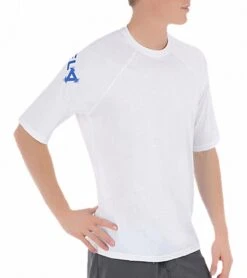 Xcel Men's Ventx Signature Short Sleeve Surf Tee -Swimming And Diving 5672109834408 white 3a