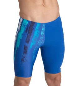 Arena Men's Team Painted Stripes Jammer Swimsuit