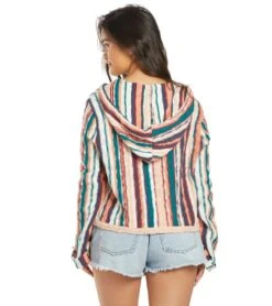Roxy Sun Express Drop Shoulder Hoodie -Swimming And Diving 5678036811944 moodindigosoulstripes 3a
