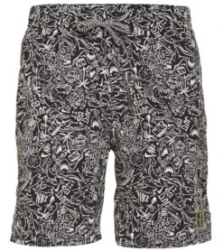 Nike Men's 18" Shark Swim Trunks -Swimming And Diving 6210662498472 black 3a