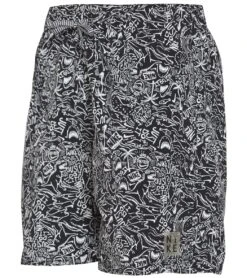 Nike Men's 18" Shark Swim Trunks -Swimming And Diving 6210662498472 black 4a