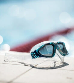 AQUASPHERE Vista Clear Lens Mask -Swimming And Diving 6215487979688 turquoisebluesilver 5a