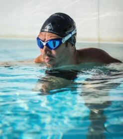 AQUASPHERE Kayenne Titanium Mirrored Lens Goggle -Swimming And Diving 6215489454248 bluemirroredlensdarkbluewhite 7a