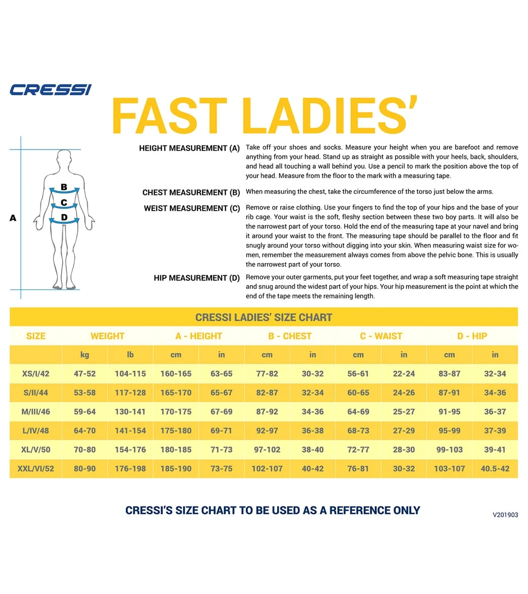 CRESSI Women's Fast 3mm Full Wetsuit 6 CRESSI Women's Fast 3mm Full Wetsuit - Image 6