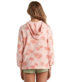 Billabong Girls' Palms Forever Long Sleeve Hoodie -Swimming And Diving 6297056247976 peachy 3a
