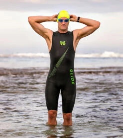 Men's Glide Short John Wetsuit -Swimming And Diving 6574475935912 black 4a