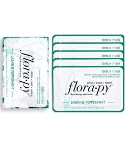 Detox Aromatherapy Sheet Mask 5 Count, Jasmine Peppermint -Swimming And Diving 6611788660904 4