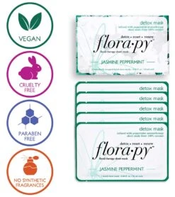 Detox Aromatherapy Sheet Mask 5 Count, Jasmine Peppermint -Swimming And Diving 6611788660904 5