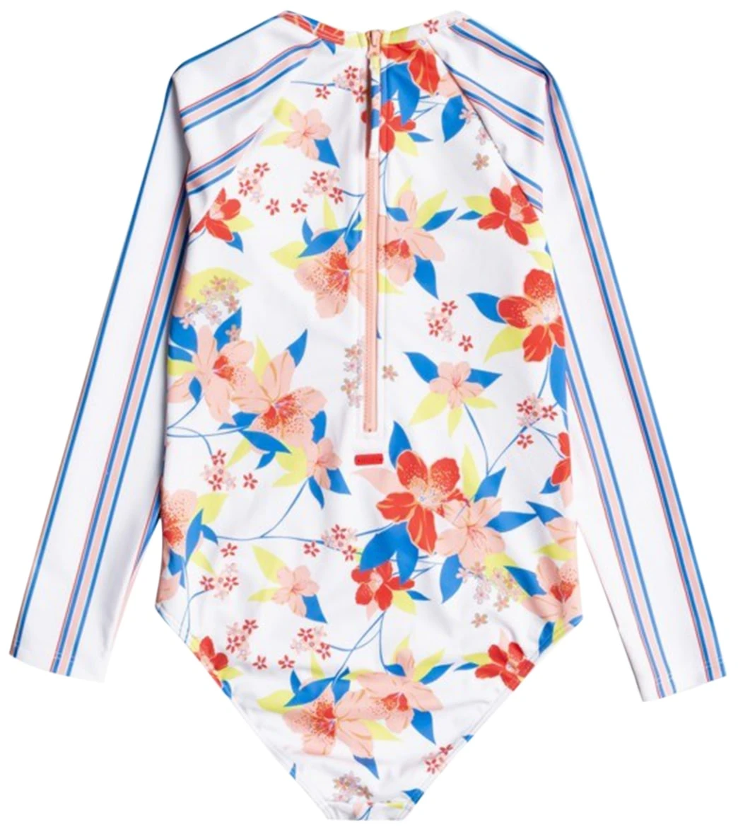 Roxy Girls' Friendly Flower Longsleeve One Piece Swimsuit 2 Roxy Girls' Friendly Flower Longsleeve One Piece Swimsuit - Image 2