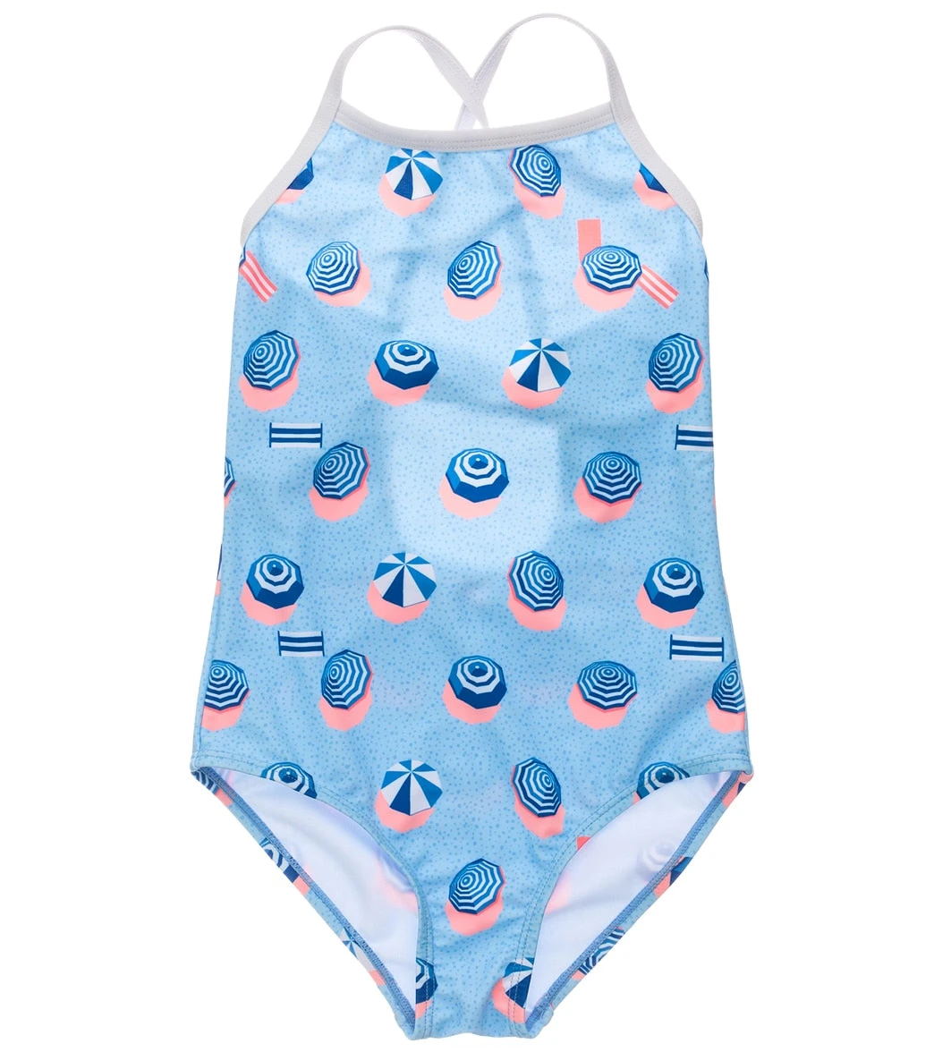 Girls' French Riviera X Back Tie One Piece Swimsuit (Little Kid, Big Kid) 1 Girls' French Riviera X Back Tie One Piece Swimsuit (Little Kid, Big Kid)