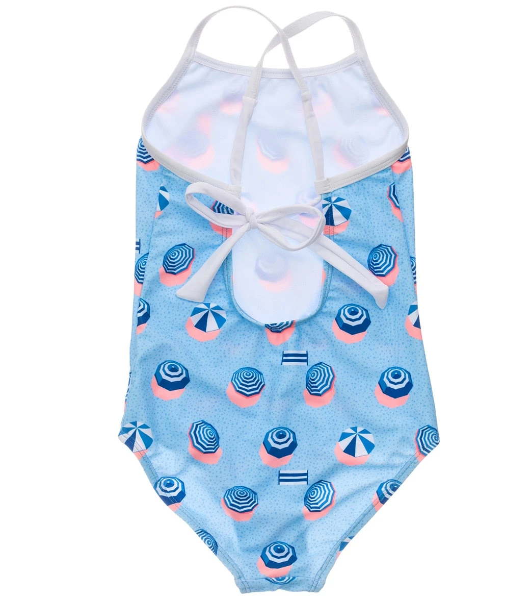Girls' French Riviera X Back Tie One Piece Swimsuit (Little Kid, Big Kid) 2 Girls' French Riviera X Back Tie One Piece Swimsuit (Little Kid, Big Kid) - Image 2