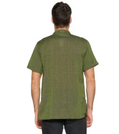 Men's Button Up Kurta -Swimming And Diving 6765698941096 green 3a