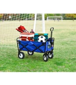 Collapsible Folding Outdoor Utility Wagon -Swimming And Diving 6848915898536 blue 7a