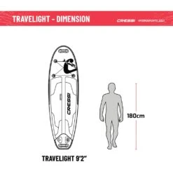 CRESSI Travelight Foldable 9’2’’ Inflatable SUP Set -Swimming And Diving 6856349581480 whiteblue 9a