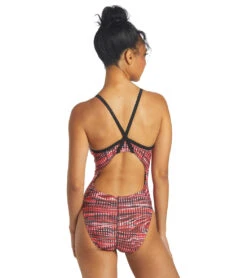 Drift Thin Strap One Piece Swimsuit -Swimming And Diving 6942387339432 red 3a