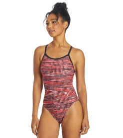 Drift Thin Strap One Piece Swimsuit -Swimming And Diving 6942387339432 red 4a