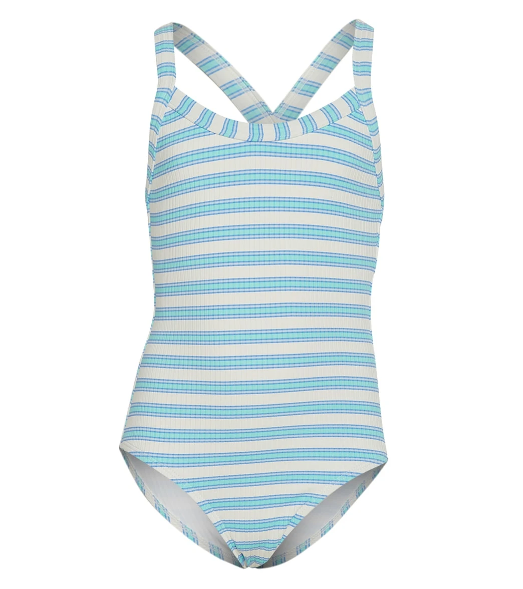 Girls' Horizon Line One Piece Swimsuit (Big Kid) 1 Girls' Horizon Line One Piece Swimsuit (Big Kid)