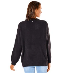 Rip Curl Women's Freshwater Crew Sweater -Swimming And Diving 7140820418728 black 3a