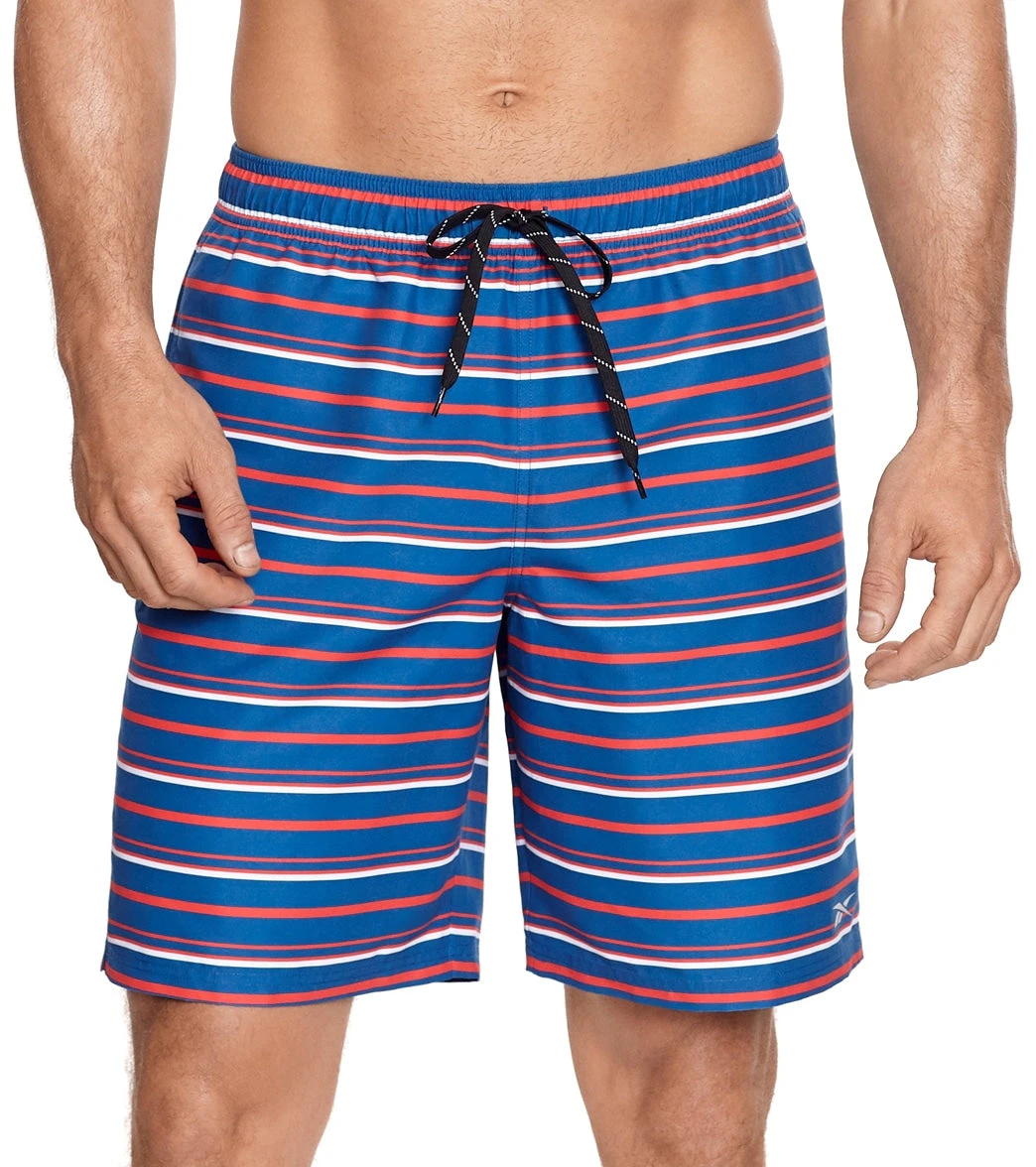 Reebok Men's Stripe Flow 9" Swim Trunks 1 Reebok Men's Stripe Flow 9" Swim Trunks