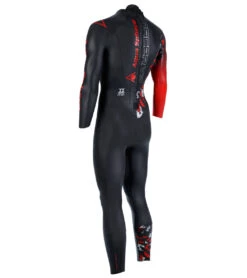 AQUASPHERE Men's Racer V3 Tri Wetsuit -Swimming And Diving 7197877960872 blackred 3a