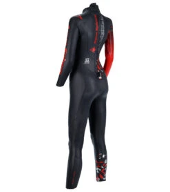 AQUASPHERE Women's Racer V3 Tri Wetsuit -Swimming And Diving 7197878124712 blackred 3a