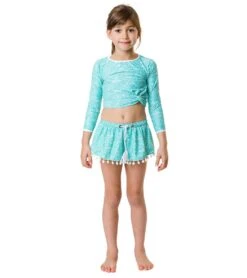 Girls' Spearmint Spot Swim Shorts (Little Kid, Big Kid) -Swimming And Diving 7217019257000 mint 5a