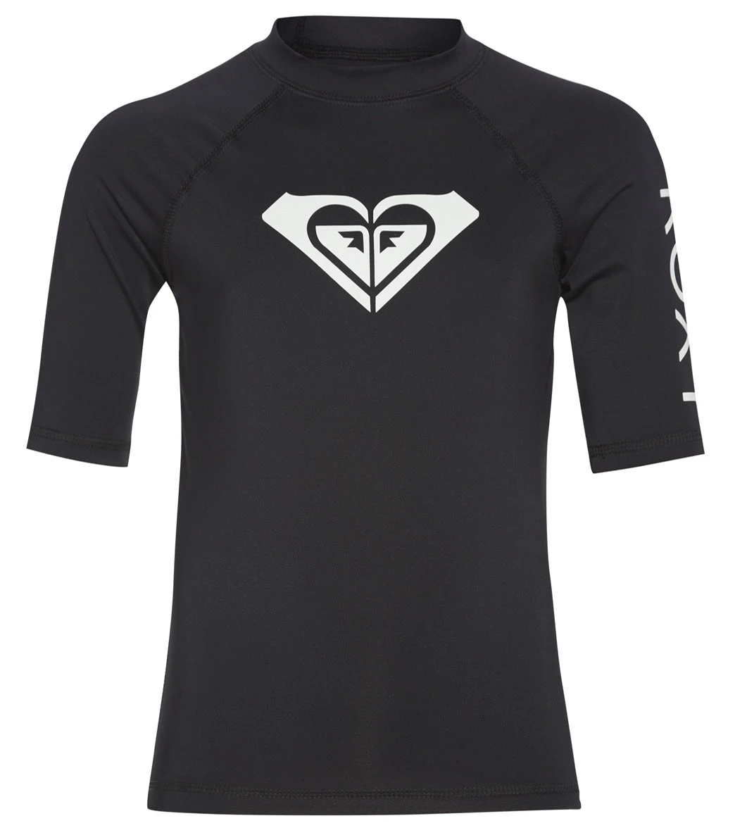 Roxy Girls' Whole Hearted Short Sleeve Rashguard (Toddler, Little Kid) 1 Roxy Girls' Whole Hearted Short Sleeve Rashguard (Toddler, Little Kid)
