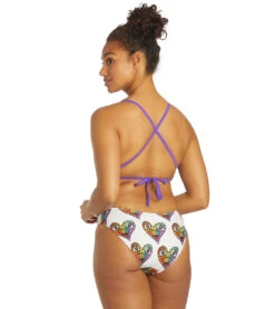 Sporti X Tyler Wallach Limited Edition Heart Face Tie Back One Piece Swimsuit -Swimming And Diving 7242999529640 white 6a