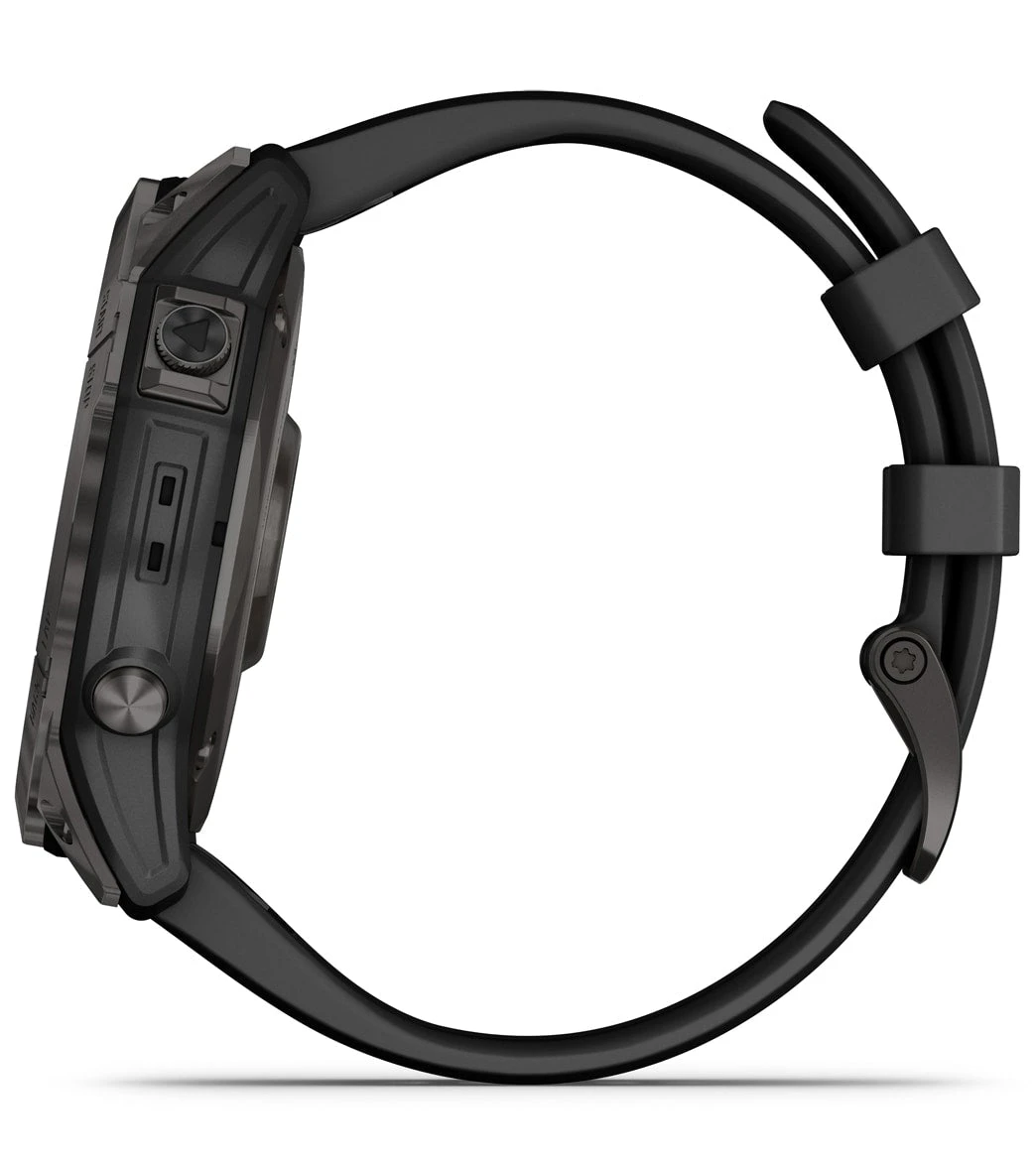 Garmin Fenix 7X Sapphire Solar Carbon Gray DLC Titanium/Black Band 11 Garmin Fenix 7X Sapphire Solar Carbon Gray DLC Titanium/Black Band - Image 11