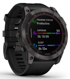 Garmin Fenix 7X Sapphire Solar Carbon Gray DLC Titanium/Black Band 13 Garmin Fenix 7X Sapphire Solar Carbon Gray DLC Titanium/Black Band -Swimming And Diving 7289506398376 carbongrayblack 3a
